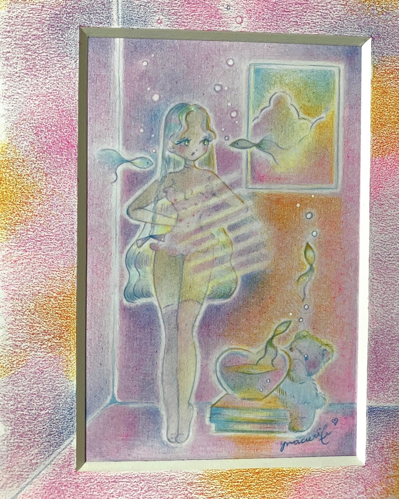 「Daydream」 額付き原画 Original Artwork with Frame