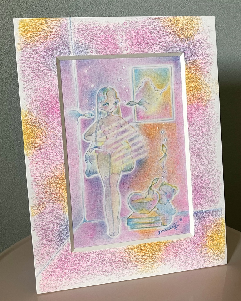 「Daydream」 額付き原画 Original Artwork with Frame