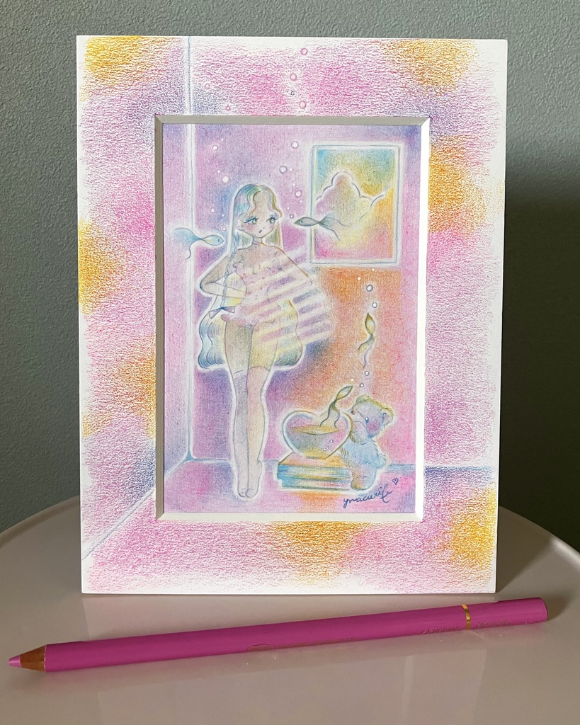「Daydream」 額付き原画 Original Artwork with Frame