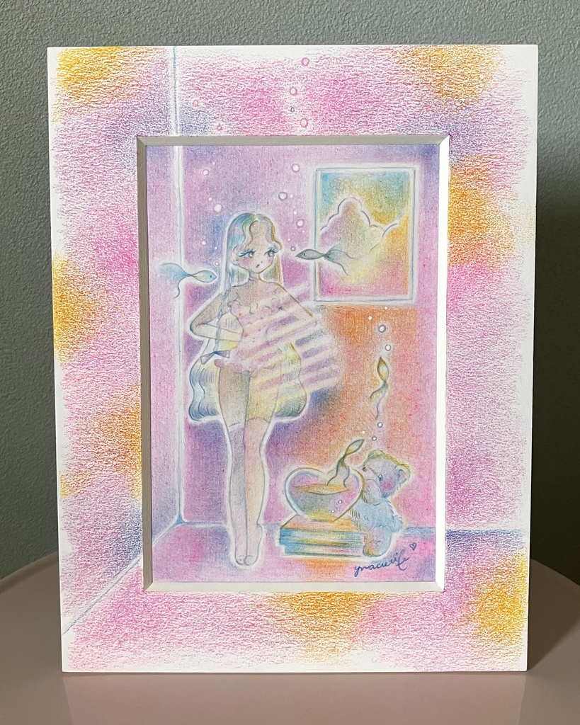 「Daydream」 額付き原画 Original Artwork with Frame