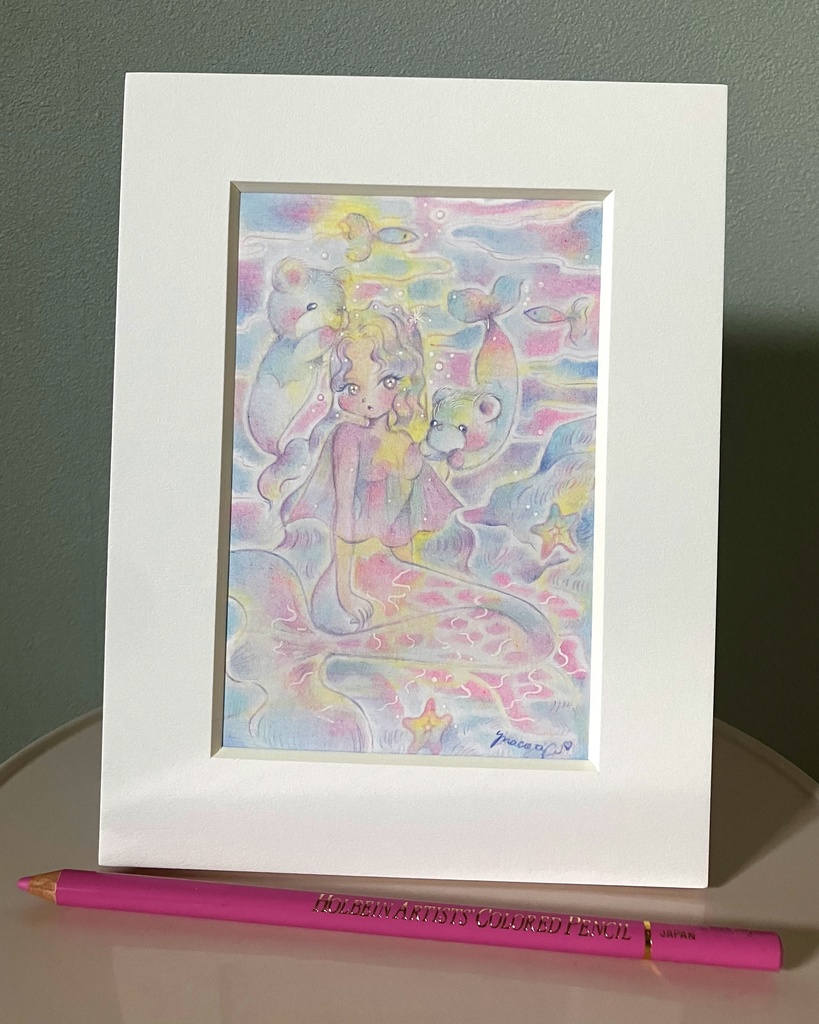 「My Princess」 額付き原画 Original Artwork with Frame