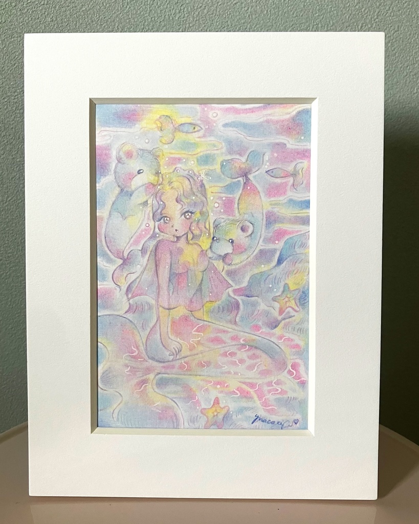 「My Princess」 額付き原画 Original Artwork with Frame