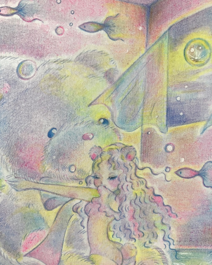 「Dreaming of You」 額付き原画 Original Artwork with Frame