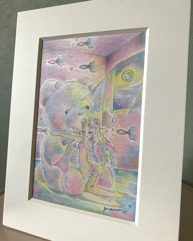 「Dreaming of You」 額付き原画 Original Artwork with Frame