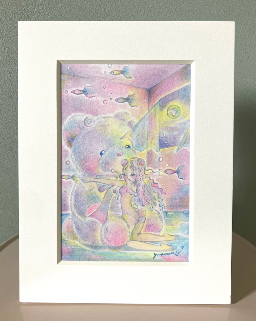 「Dreaming of You」 額付き原画 Original Artwork with Frame