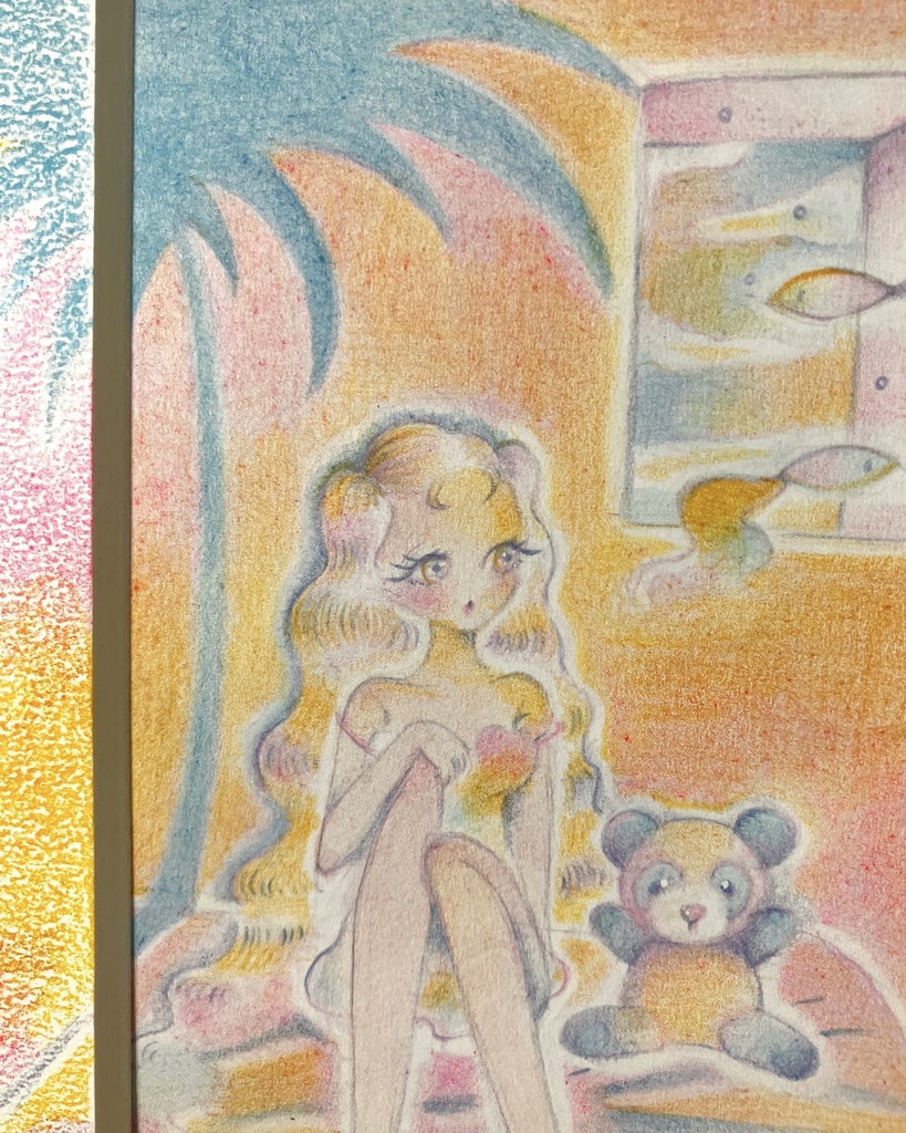 「Momentary Dream」 額付き原画 Original Artwork with Frame