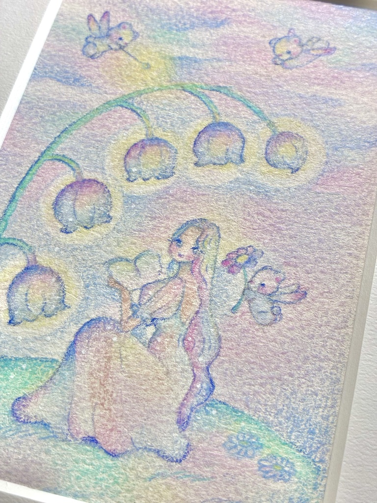 Lily of the Valley Girl|額付き原画 / Framed Original Artwork