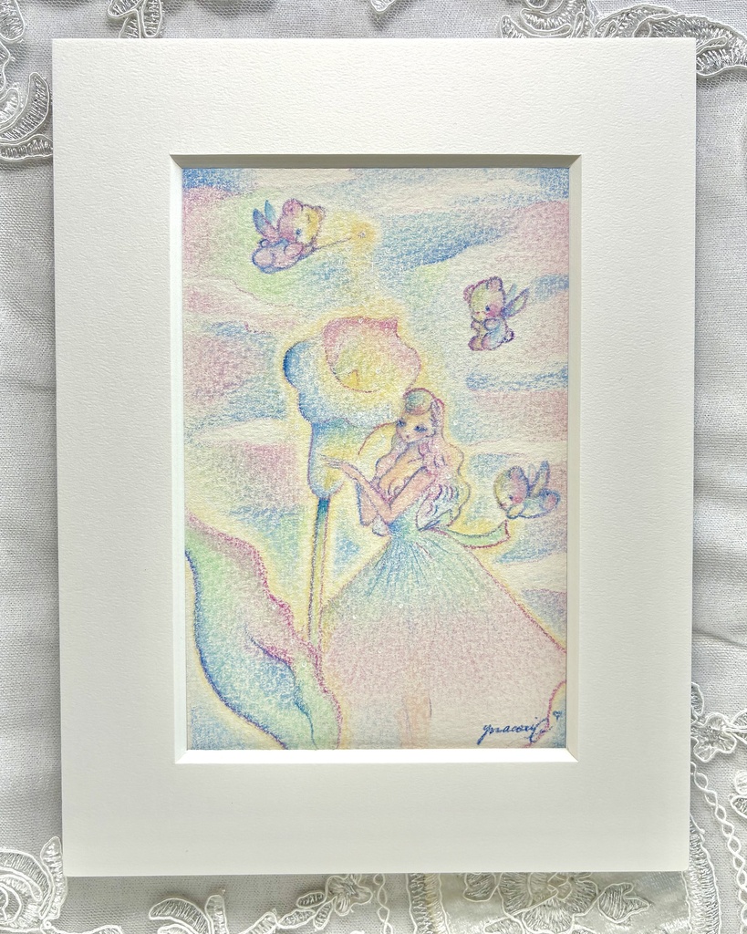Calla Lily Girl｜額付き原画 / Framed Original Artwork
