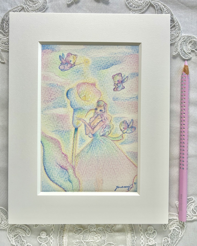 Calla Lily Girl|額付き原画 / Framed Original Artwork