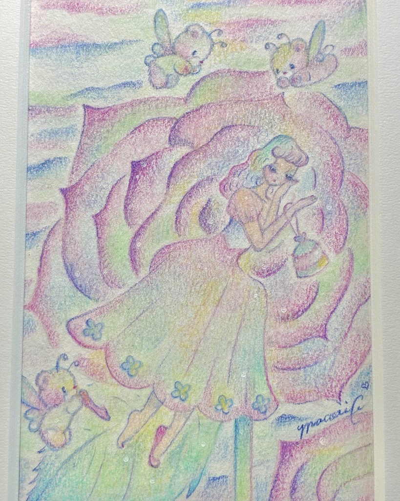Rose Girl|額付き原画 / Framed Original Artwork
