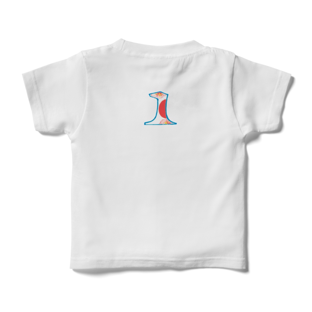 KIDS-SAKURA design numbers T-shirt-"1"