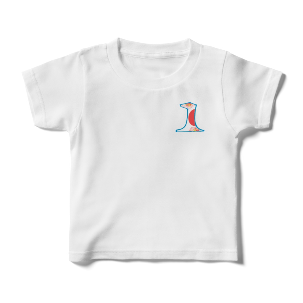 KIDS-SAKURA design numbers T-shirt-"1"