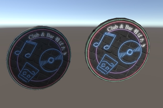 VRChat 『Club&Bar 羽ばたき』 ポスター&バッジセット