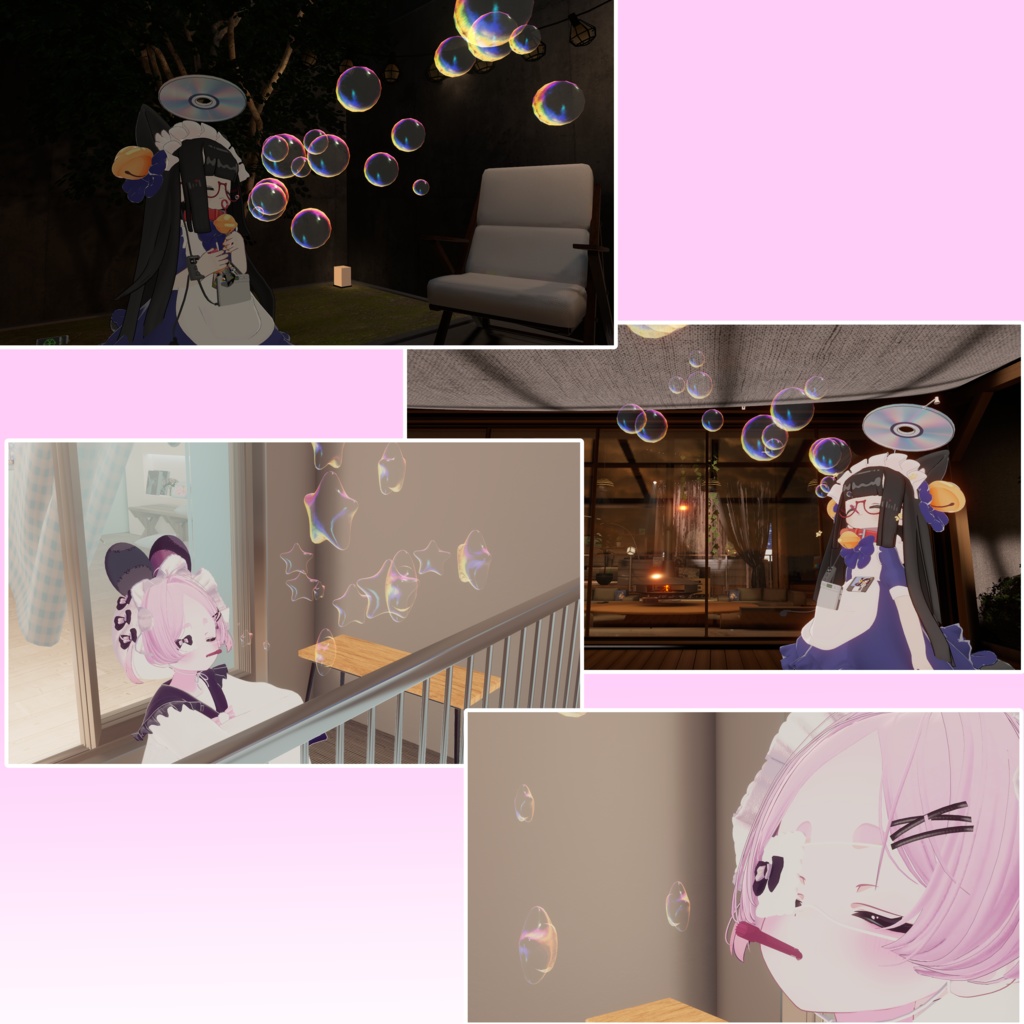 『アバターギミック付き』ふわもこばぶる!【Modular Avatar対応】