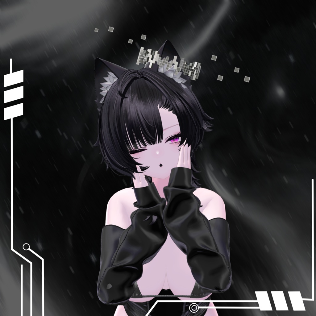 『PixelBlockHalo』ピクセルブロックヘイロー【Modular Avater対応】