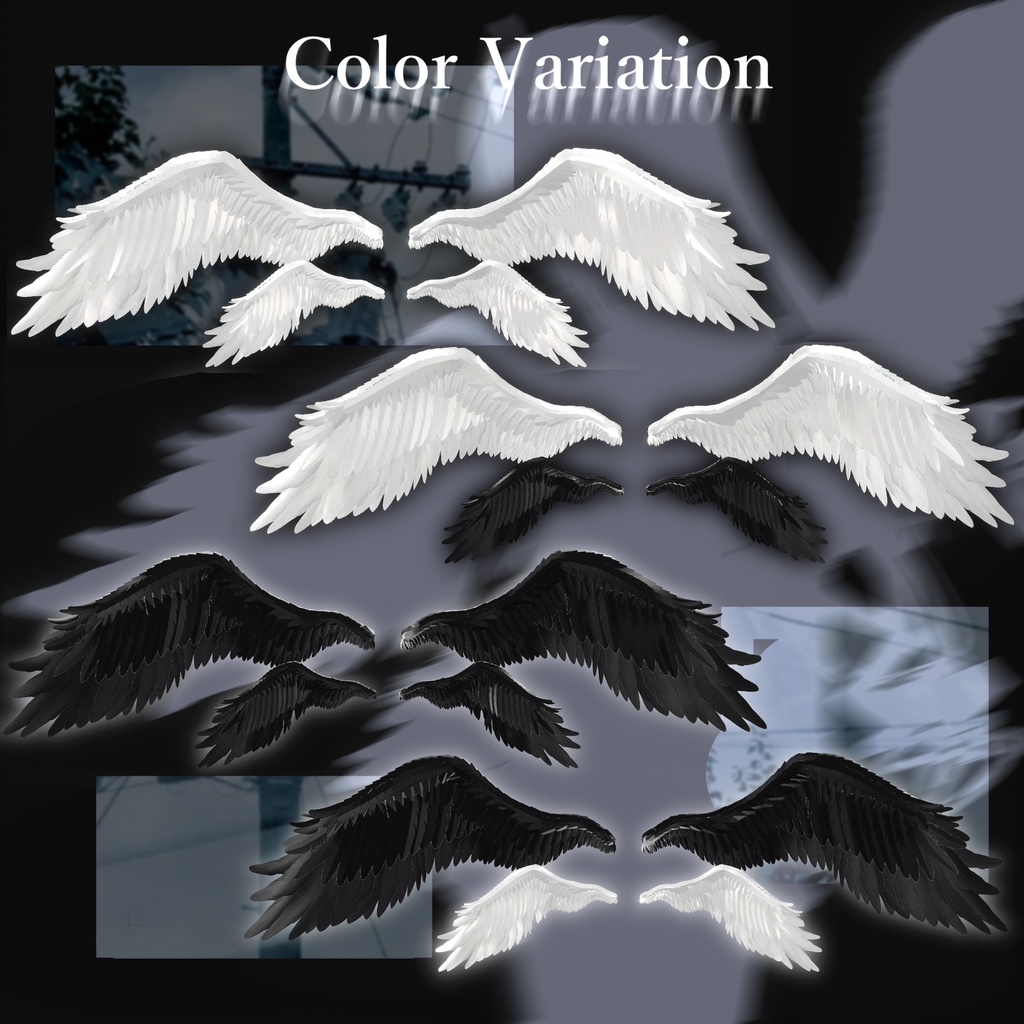 『羽モデル』Silent Duet【MA対応/ギミック付き】