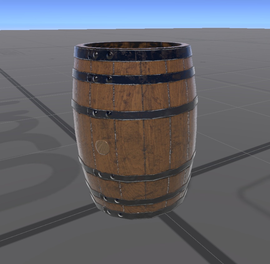 【VRchat想定・3dモデル】樽(タル)-barrel