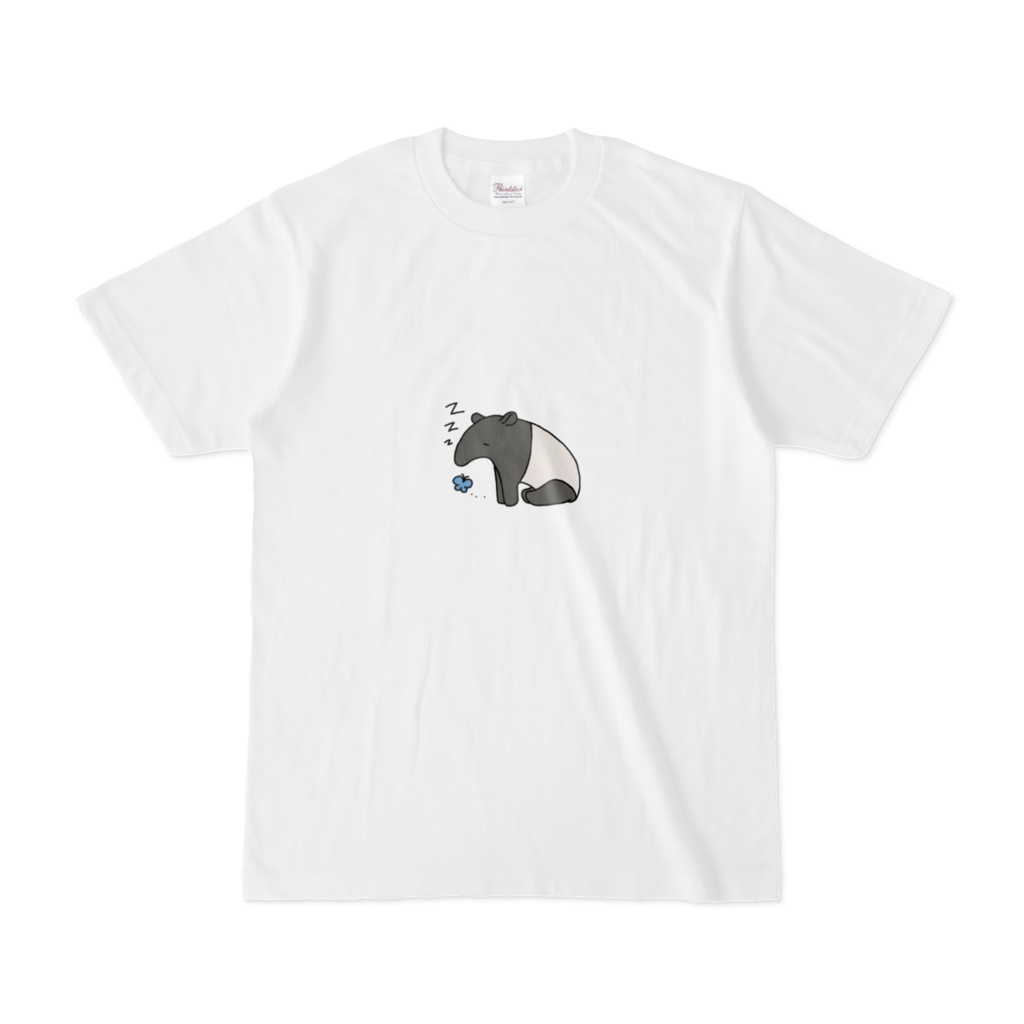 寝てるバクのTシャツ