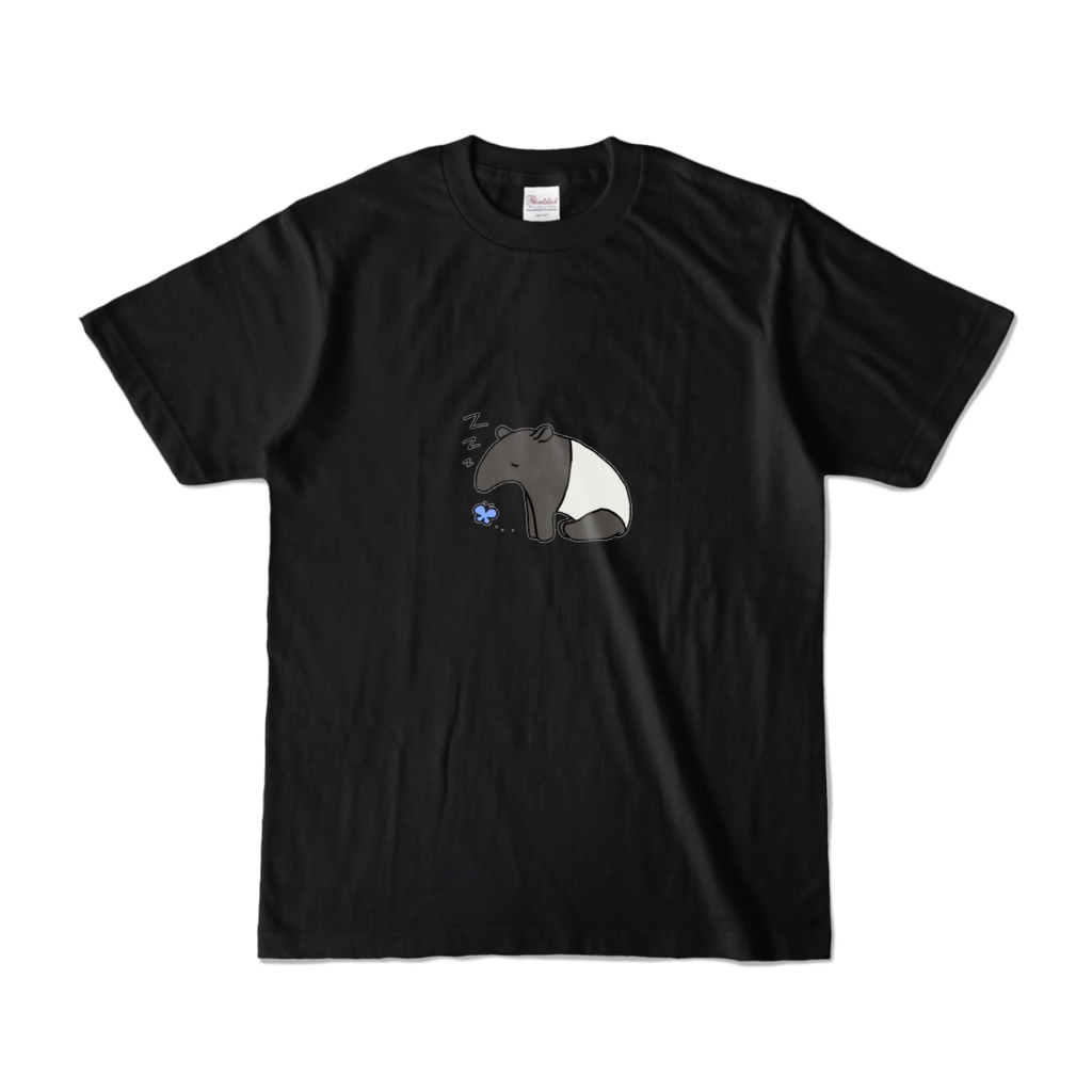 寝てるバクのTシャツ