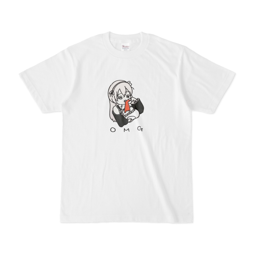 紅茶こぼしメイドTシャツ(Even maids spill tea)