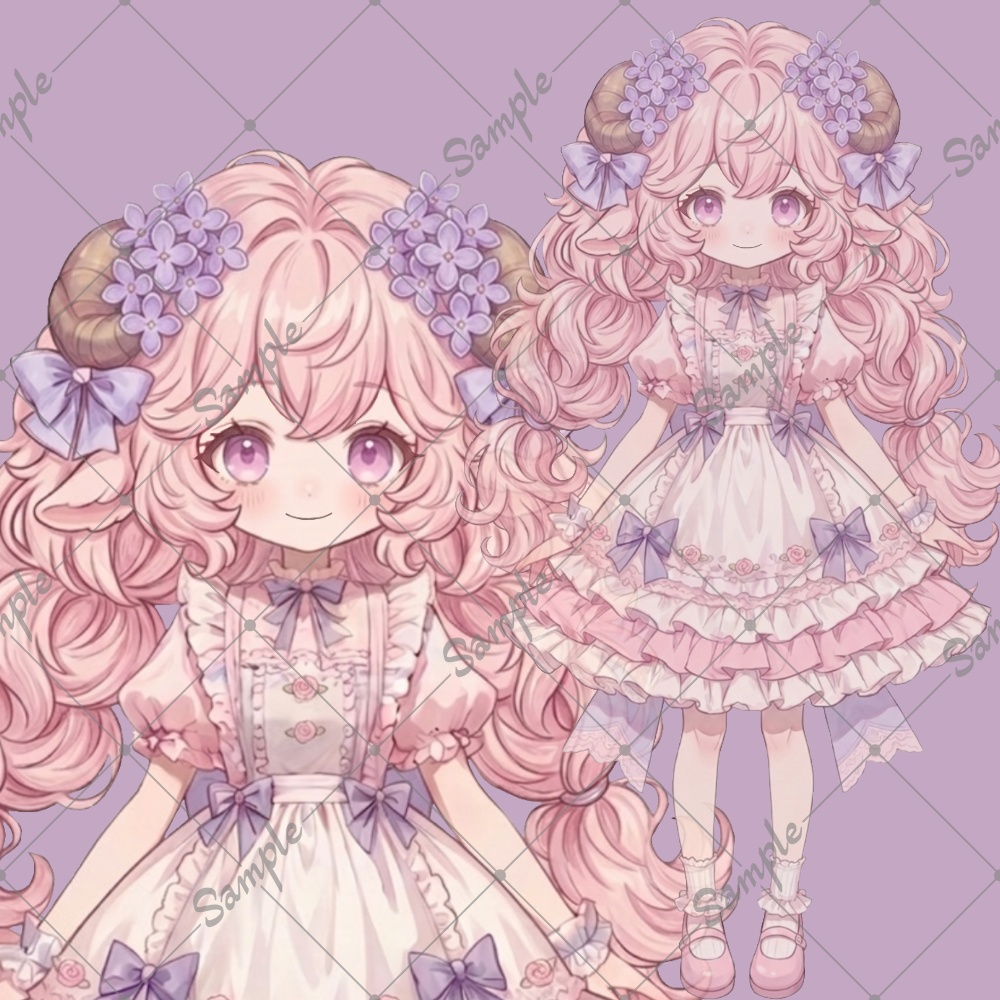 【1点限定】IRIAM配信用立ち絵 / 羊ちゃん🐏