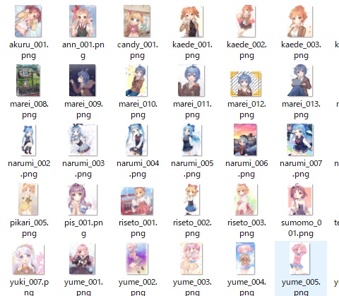 【イラスト集・AI学習素材】うちの子すたーパックvol.1【2000枚】