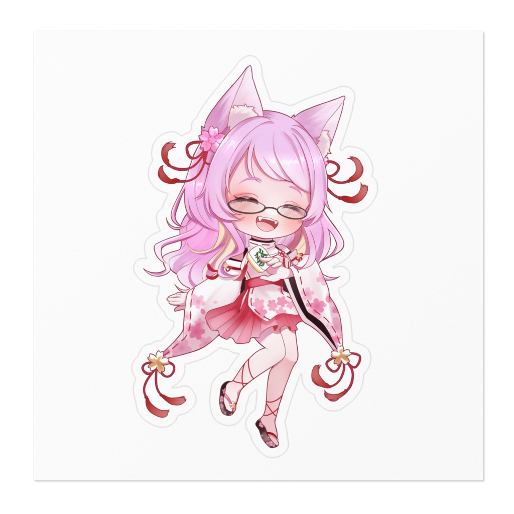 桜乃えだ新衣装ステッカー(笑顔)