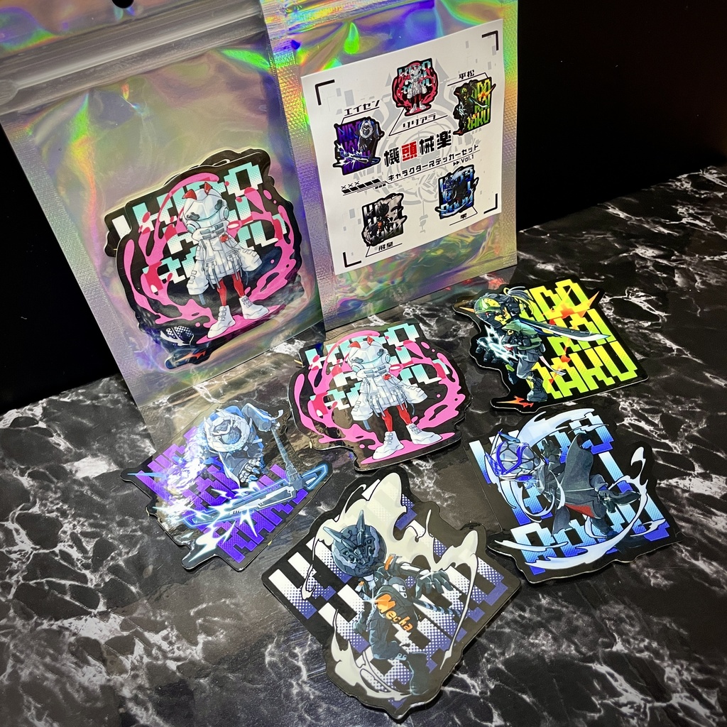 【機頭械楽】ステッカーセット