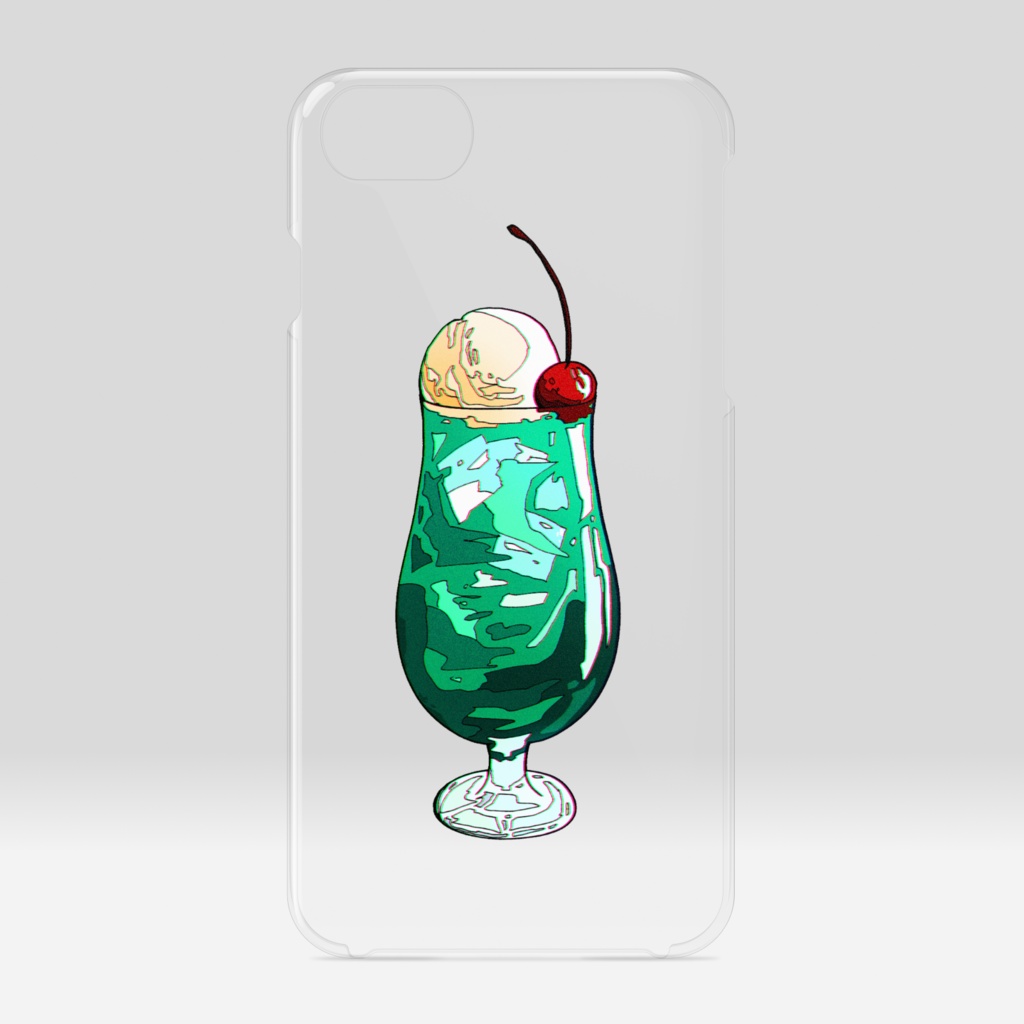 クリームソーダiPhoneケース