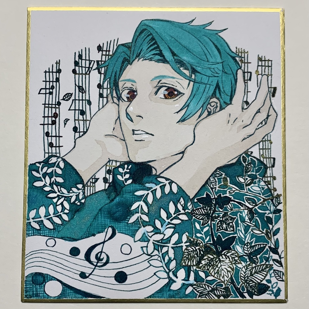 【アナログ原画】MUSIC【寸松庵色紙】