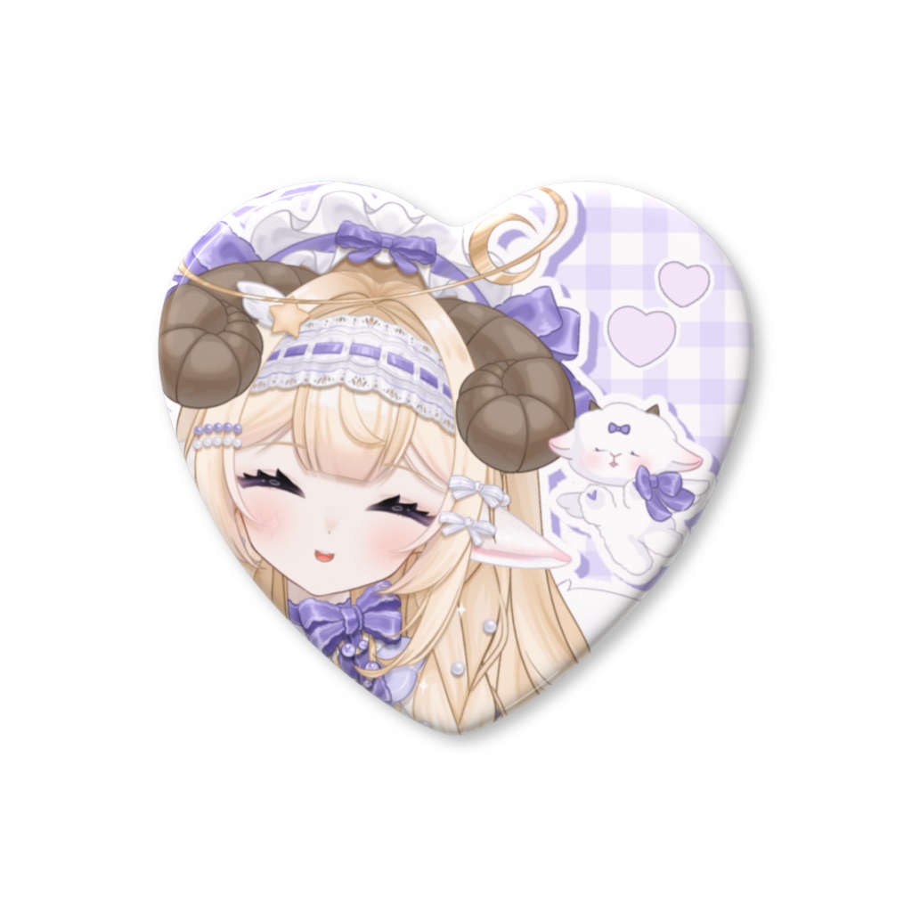 ✦ ハート缶バッジ （なかよし）