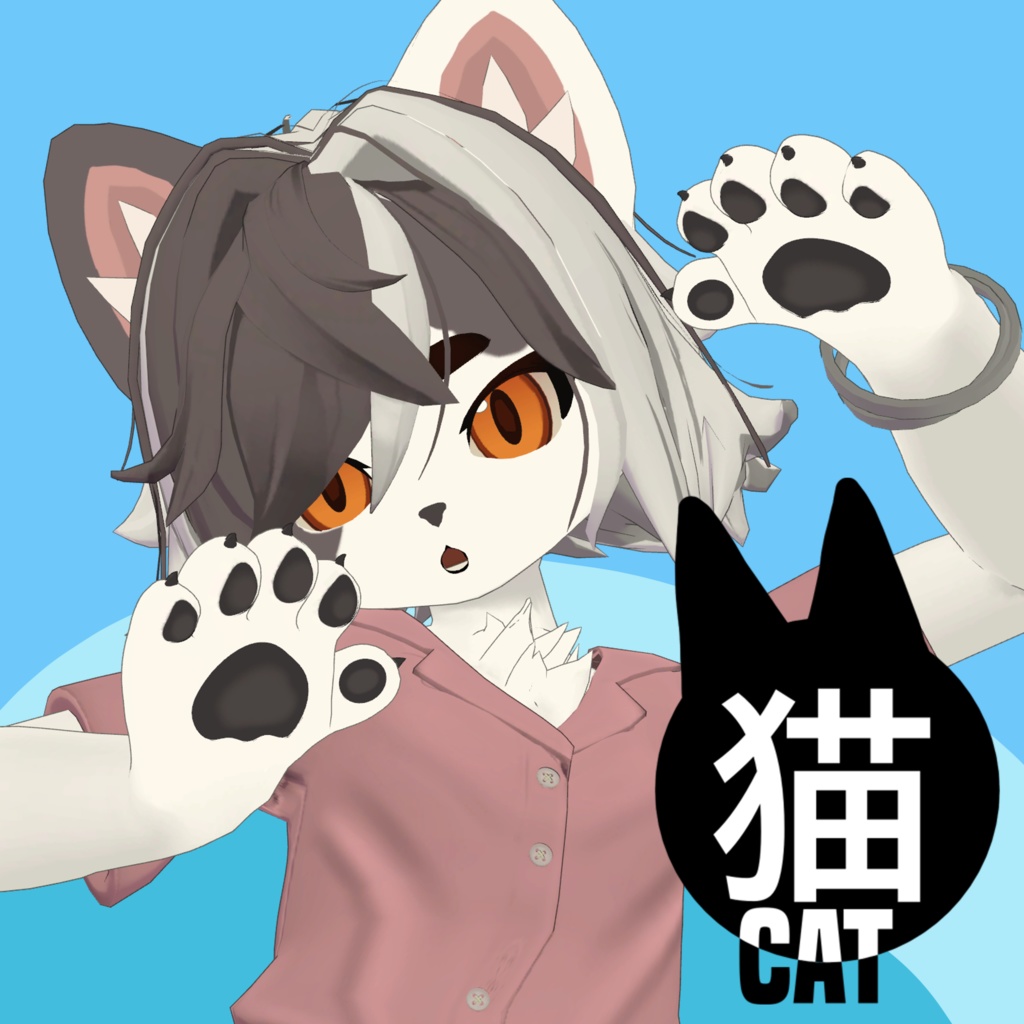 Kitten 猫(オリジナル3Dモデル)