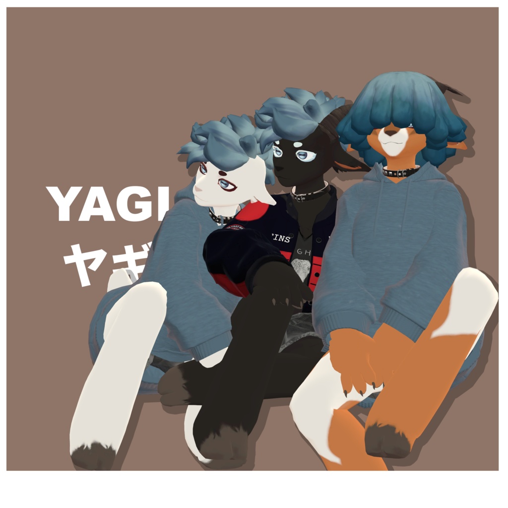 オリジナルの3Dモデル「ヤギ」