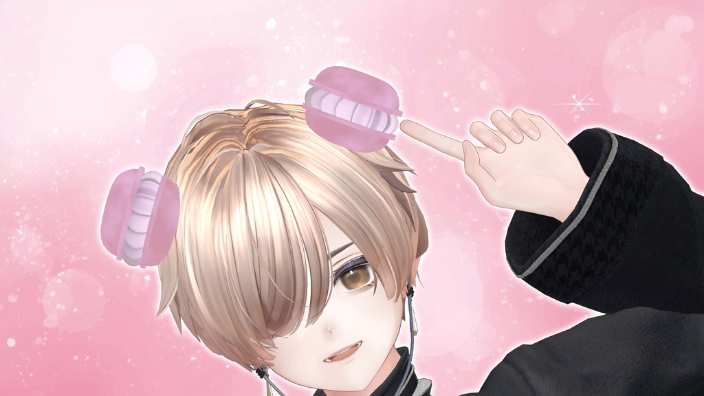 頭にマカロンつけなさい!