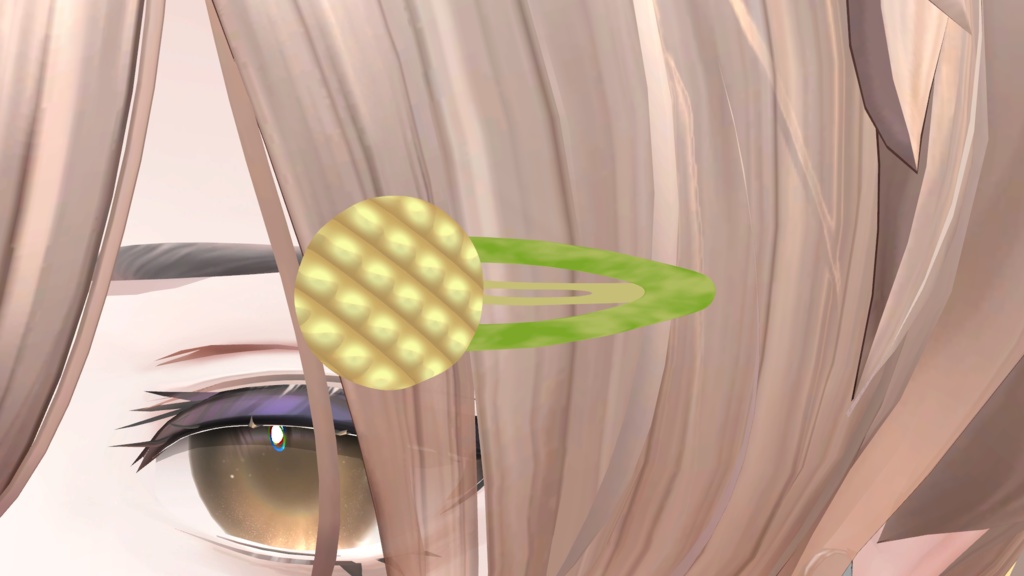 メロンパンのヘアピン（おまけ付）