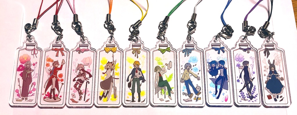 *ハーバリウム風アクリルストラップ