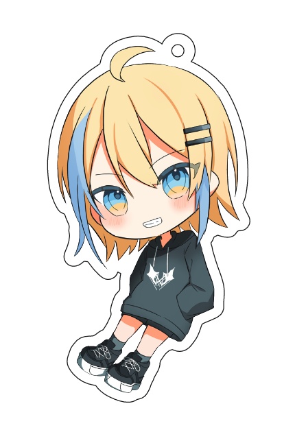 如月えあアクキー『黒パーカーver』