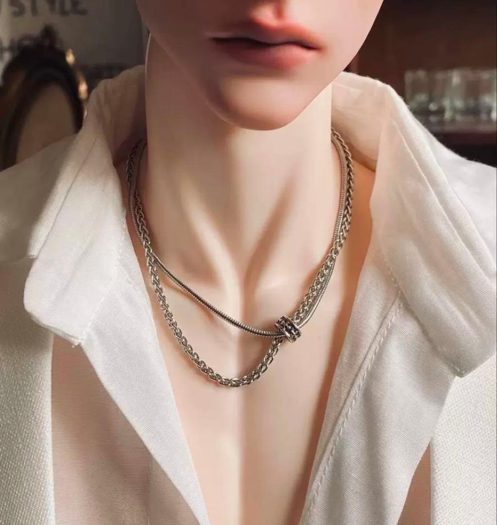 【即納・現品限り】75cm BJD ドール用ネックレス|チェーンアクセサリー 新品|MRC-0484
