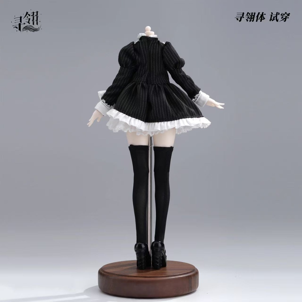 アゾンSボディ・光魔双生2 着用例|1/6 ドール服「暗夜礼」ゴシックドレス4点セット