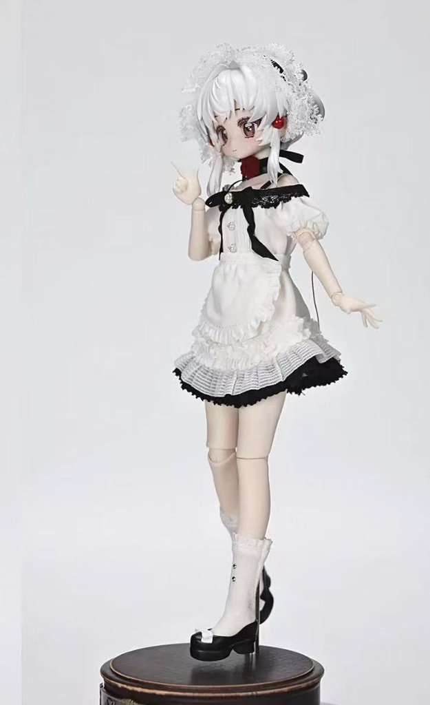 【現品】アゾン・光魔双生 適用|1/6 ドール服「薔薇の館(蔷薇庄园)」メイド服5点セット