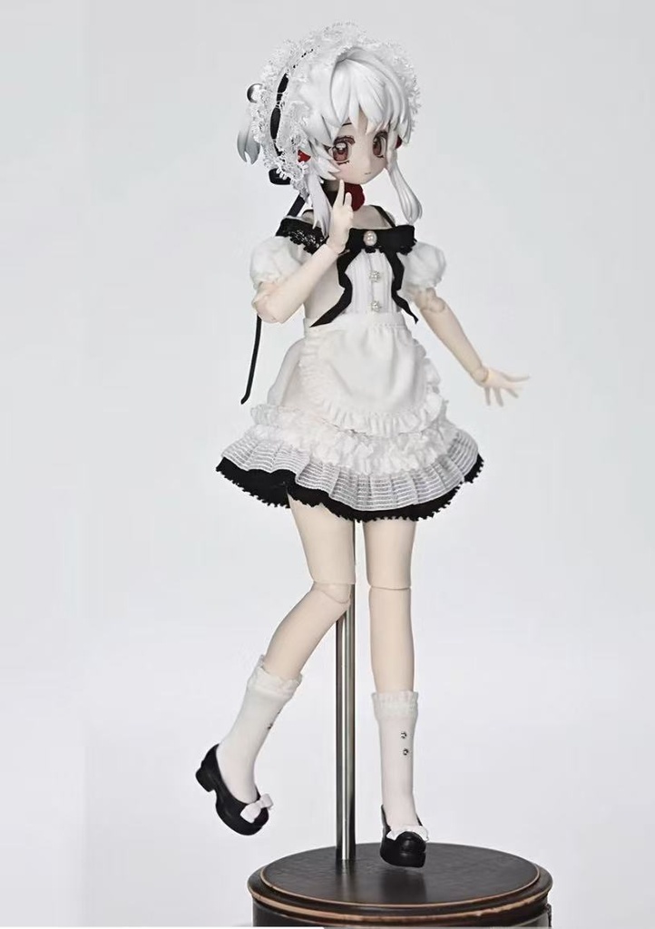 【現品】アゾン・光魔双生 適用|1/6 ドール服「薔薇の館(蔷薇庄园)」メイド服5点セット