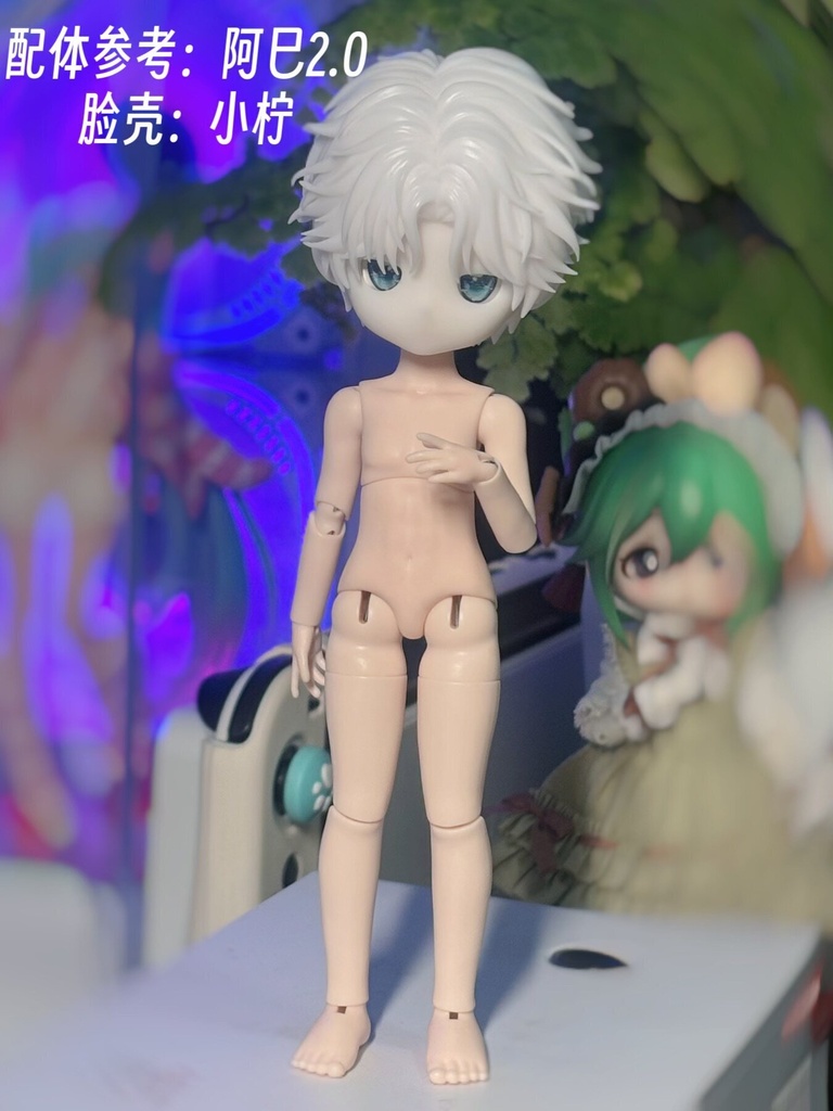 绿绿自制 開眼フェイス・ブランクフェイス 全6種|OB11・GSC系カスタム用 顔パーツ