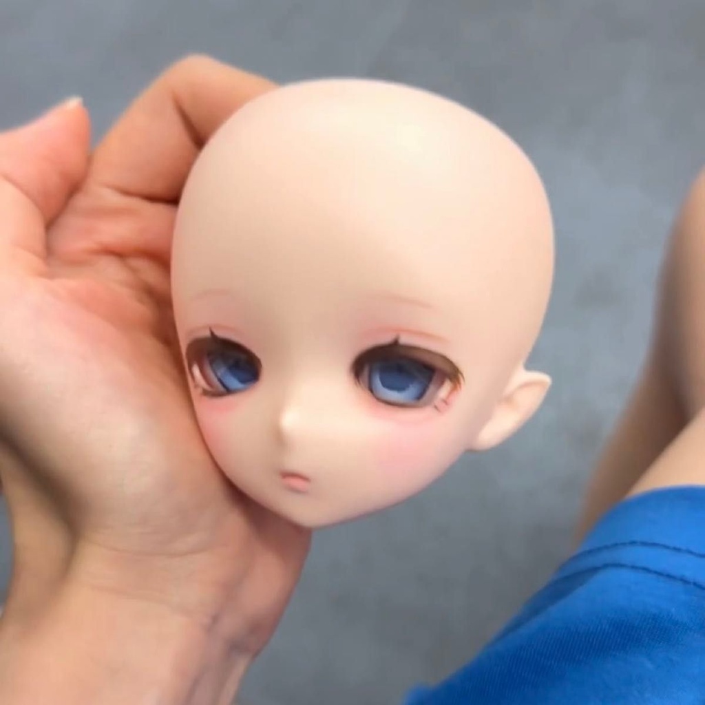 【即納・現品一点もの】imomodoll Miko 手描きメイク済みカスタムヘッド|セミホワイト肌・新品