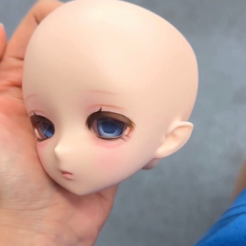 【即納・現品一点もの】imomodoll Miko 手描きメイク済みカスタムヘッド|セミホワイト肌・新品