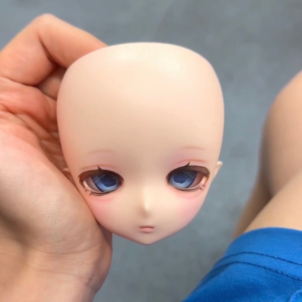 【即納・現品一点もの】imomodoll Miko 手描きメイク済みカスタムヘッド|セミホワイト肌・新品
