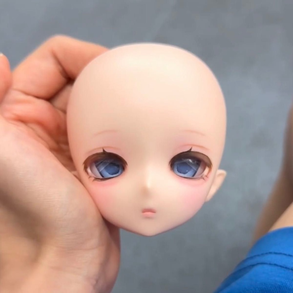 【即納・現品一点もの】imomodoll Miko 手描きメイク済みカスタムヘッド|セミホワイト肌・新品