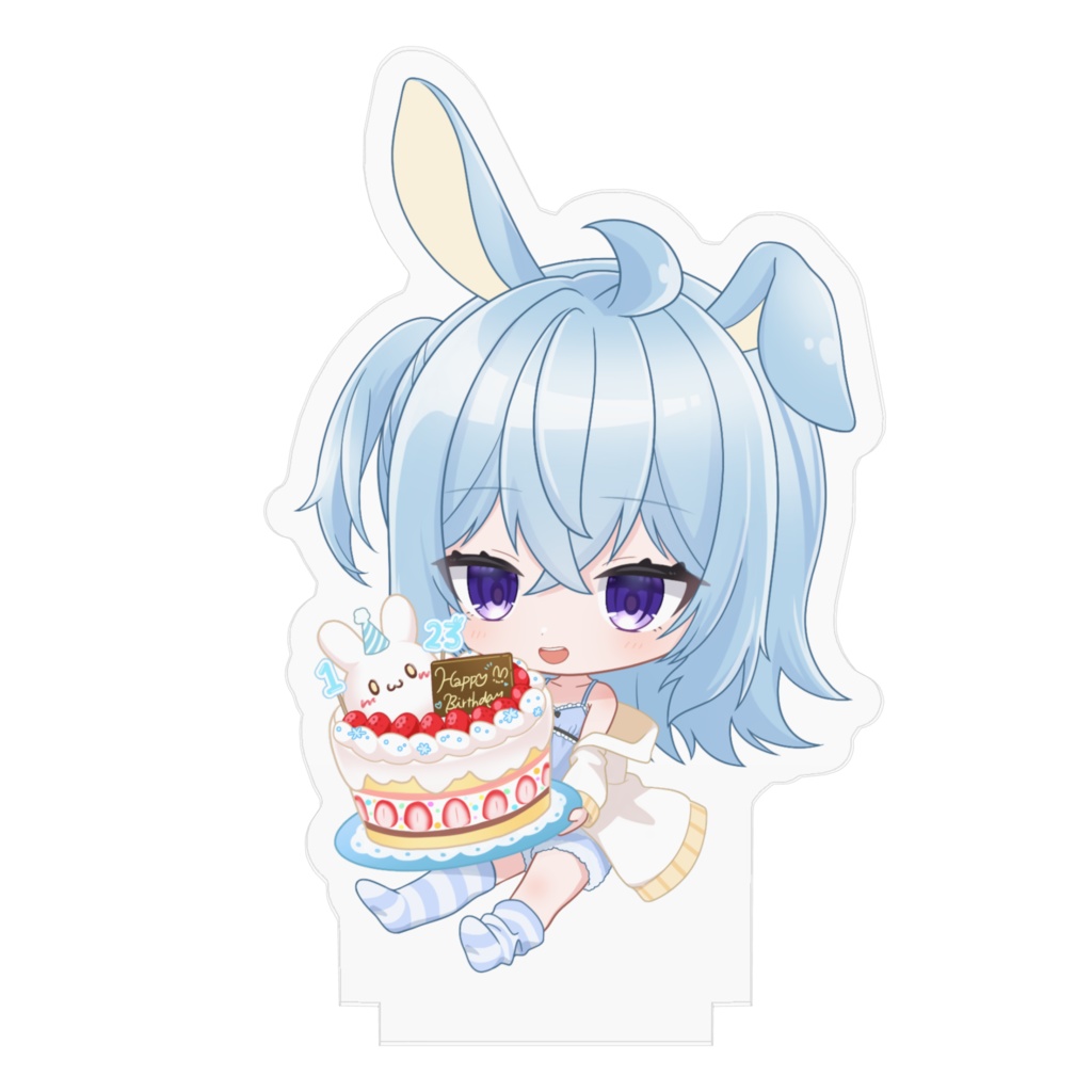 【氷雨ゆき】誕生日イラスト アクリルフィギュア