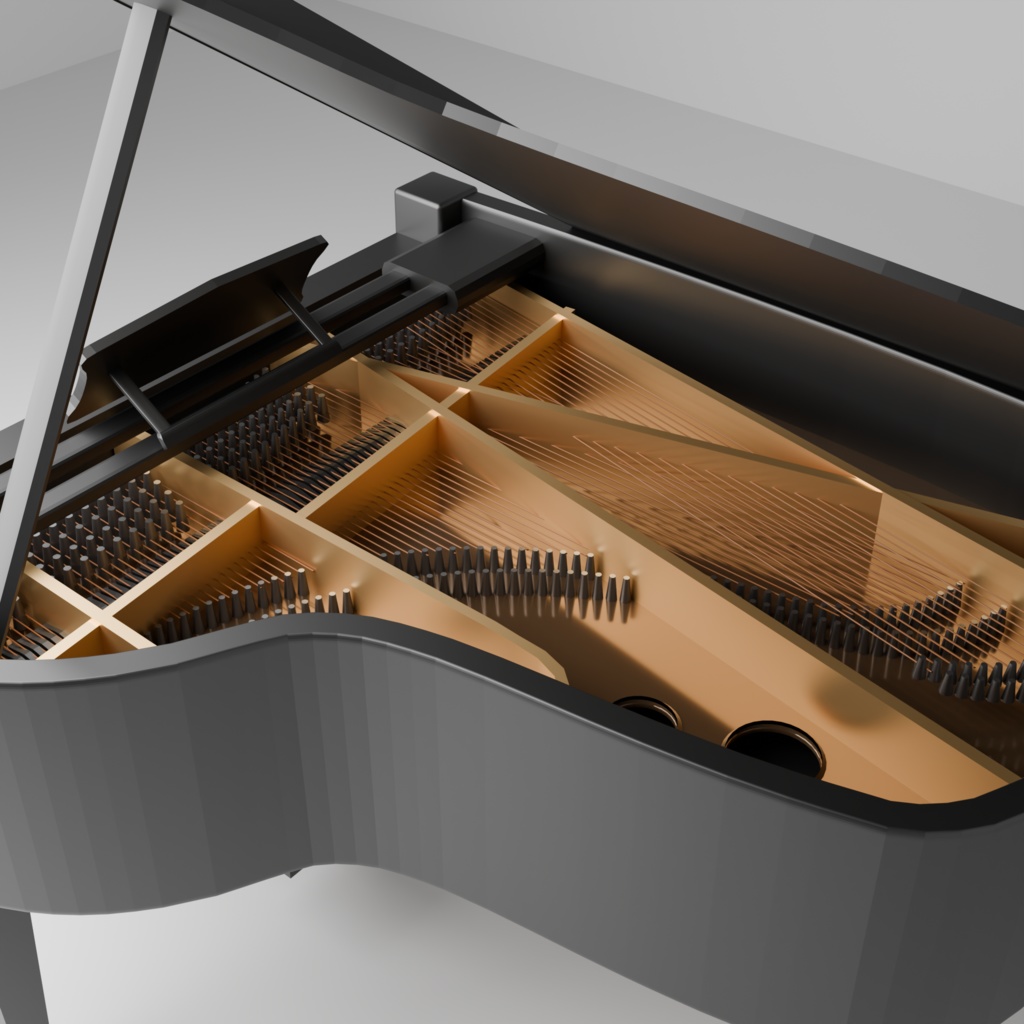 【ショップ開店記念セール中!】ピアノ grandpiano 【VRChat想定】