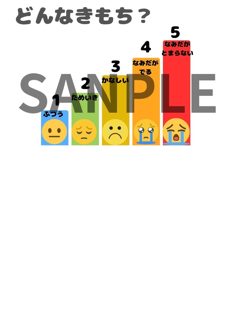 目で見てわかる!きもちの温度計(怒り&悲しみ)次につなげるワーク付き!