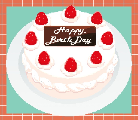 デカいケーキ【ドット絵】